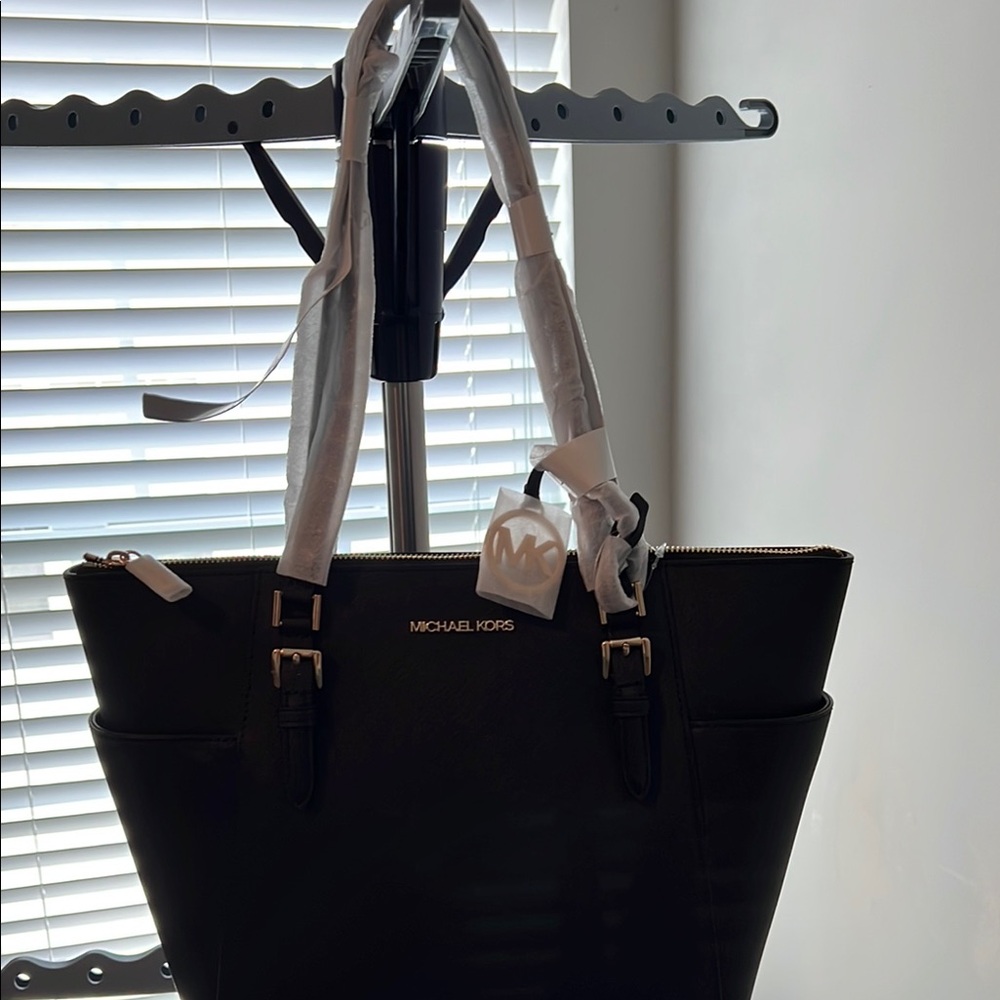 Michael Kors Black Leather Tote